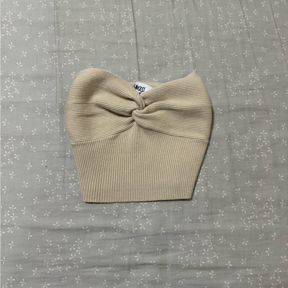 Princess poly knot tube top